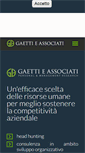 Mobile Screenshot of gaettiassociati.it