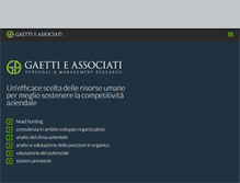 Tablet Screenshot of gaettiassociati.it